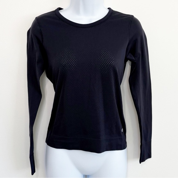 LULULEMON Breeze By Long Sleeve Navy Blue Size 4 - Picture 2 of 10